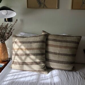 Vintage Turkish kilim pillow cases 20”